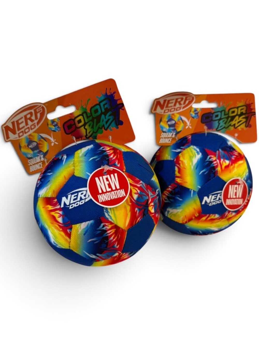 Nerf Soft, Squeaky Ball - 2-pack - Mulitple Color